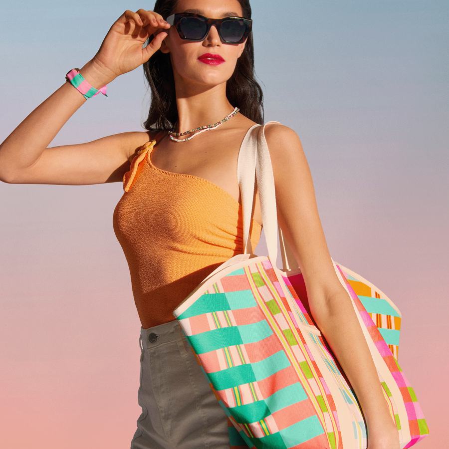 Пляжная сумка 42382 Орифлейм Oriflame Яркие пляжные аксессуары каталога